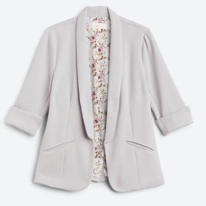 NWT!! The Skies are Blue Hannah Modal Scuba Blazer. Size L. Color: Grey.